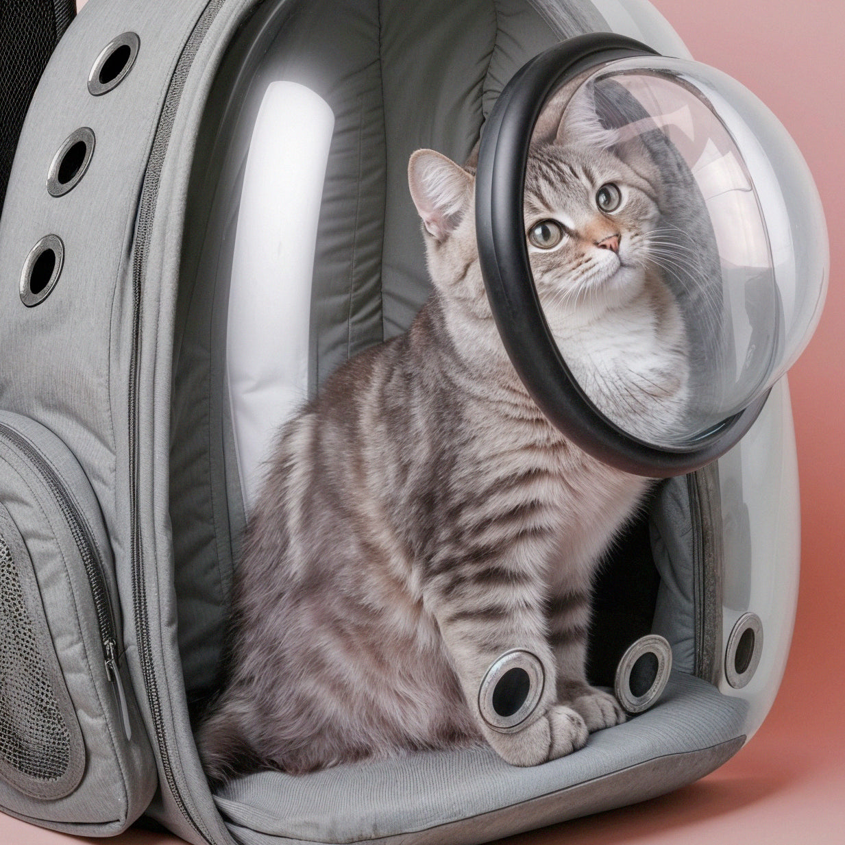 Furvo AstroPod™ Bubble Window Cat Backpack – Space-Pod Design Pet Carrier with Breathable Hard Shell
