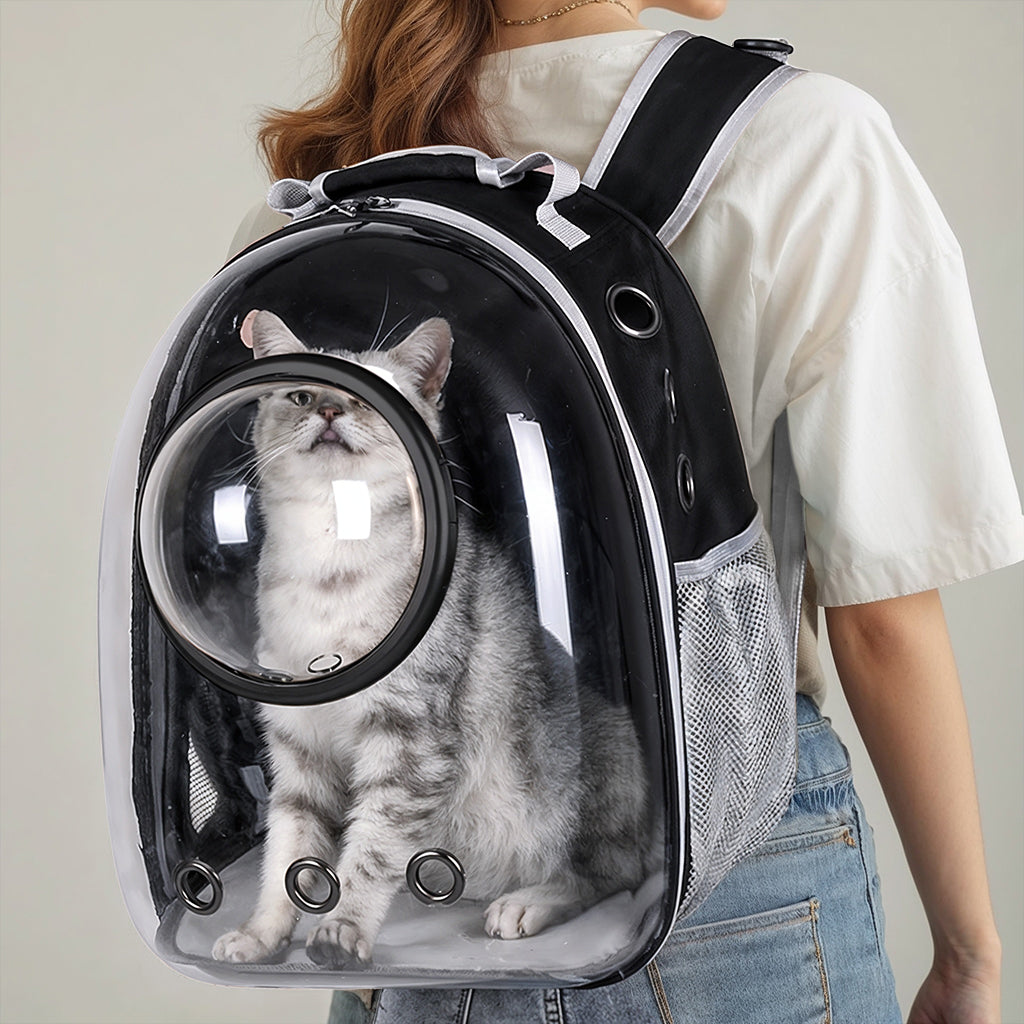 Furvo AstroPod™ Bubble Window Cat Backpack – Space-Pod Design Pet Carrier with Breathable Hard Shell