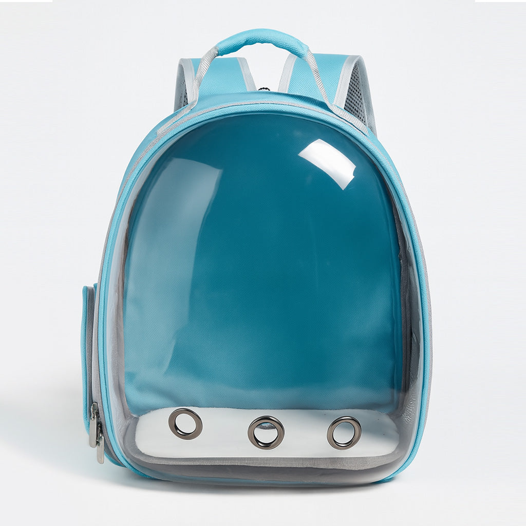 Furvo ClearView™ Capsule Cat Backpack – 360° Clear Dome Pet Carrier with Ventilation & Hard Shell Protection