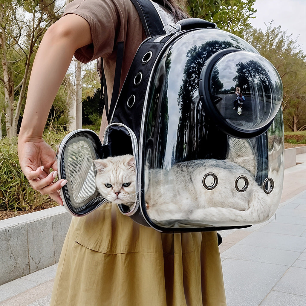 Furvo AstroPod™ Bubble Window Cat Backpack – Space-Pod Design Pet Carrier with Breathable Hard Shell
