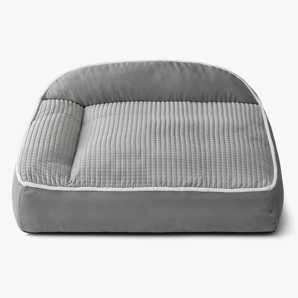 Furvo Orthopedic Lounge Dog Bed – Memory Foam, Washable, Bolstered Support
