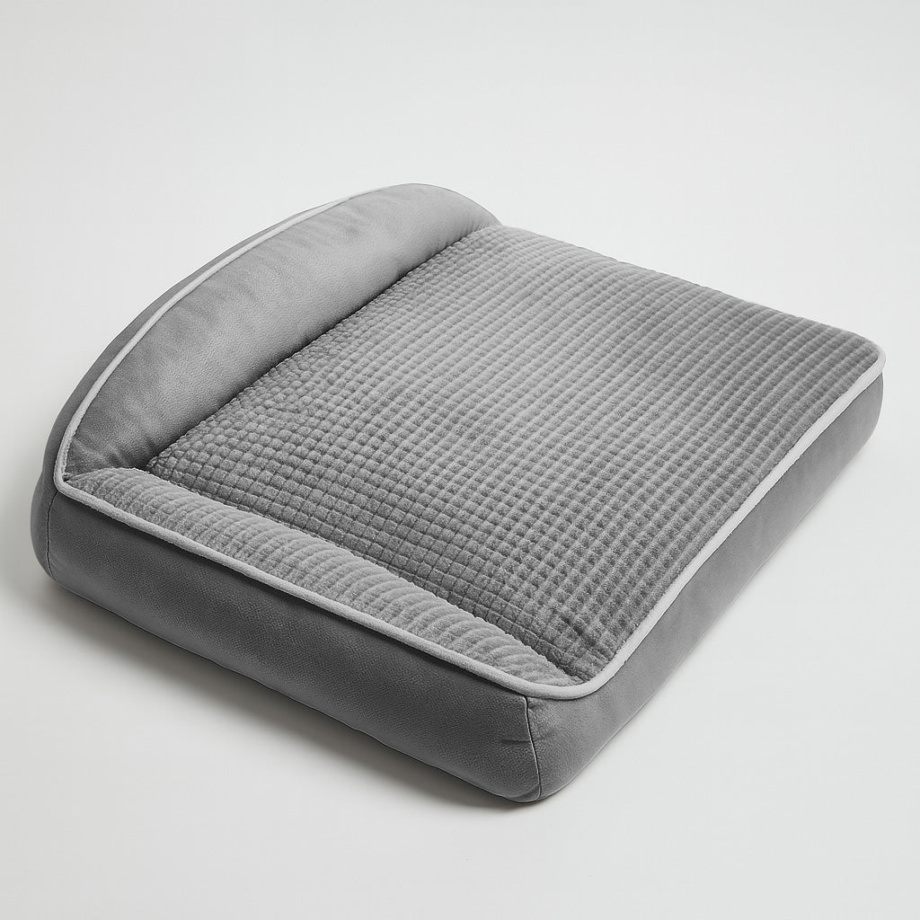 Furvo Orthopedic Lounge Dog Bed – Memory Foam, Washable, Bolstered Support