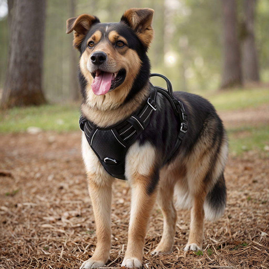 Title: Furvo ControlMax™ No-Pull Dog Harness – Adjustable, Reflective, with Front & Back Leash Clips