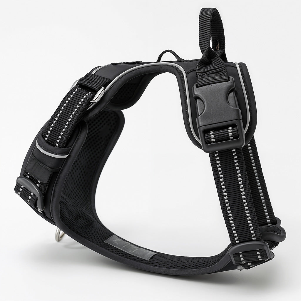 Title: Furvo ControlMax™ No-Pull Dog Harness – Adjustable, Reflective, with Front & Back Leash Clips