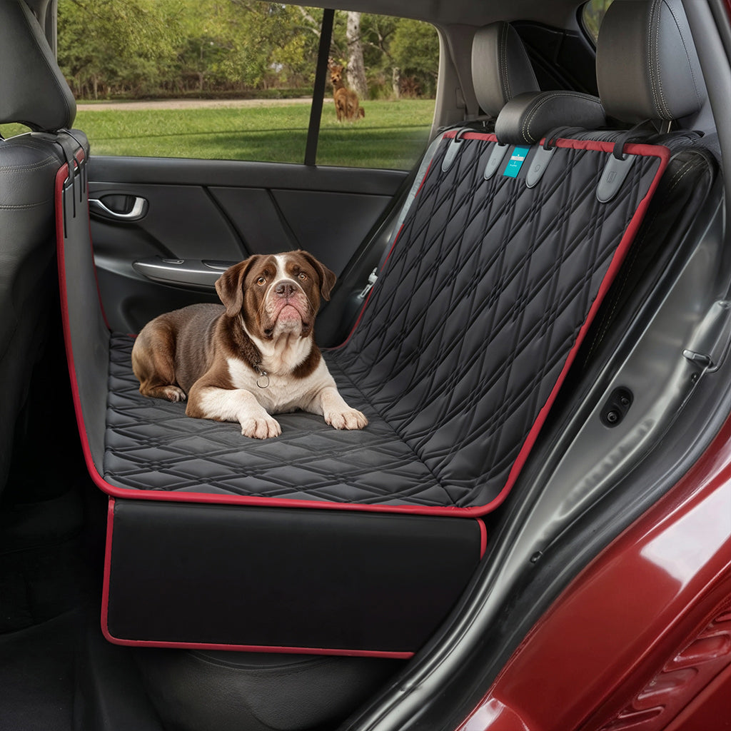 Furvo RideShield™ Waterproof Dog Seat Cover – Back Seat Protector + Safety Belt – Universal Fit Cars, Trucks, SUVs