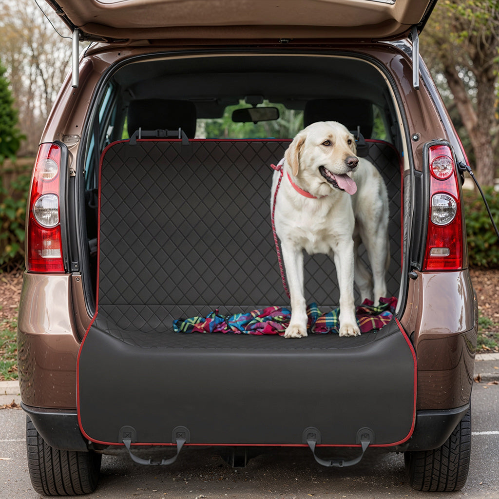 Furvo RideShield™ Waterproof Dog Seat Cover – Back Seat Protector + Safety Belt – Universal Fit Cars, Trucks, SUVs