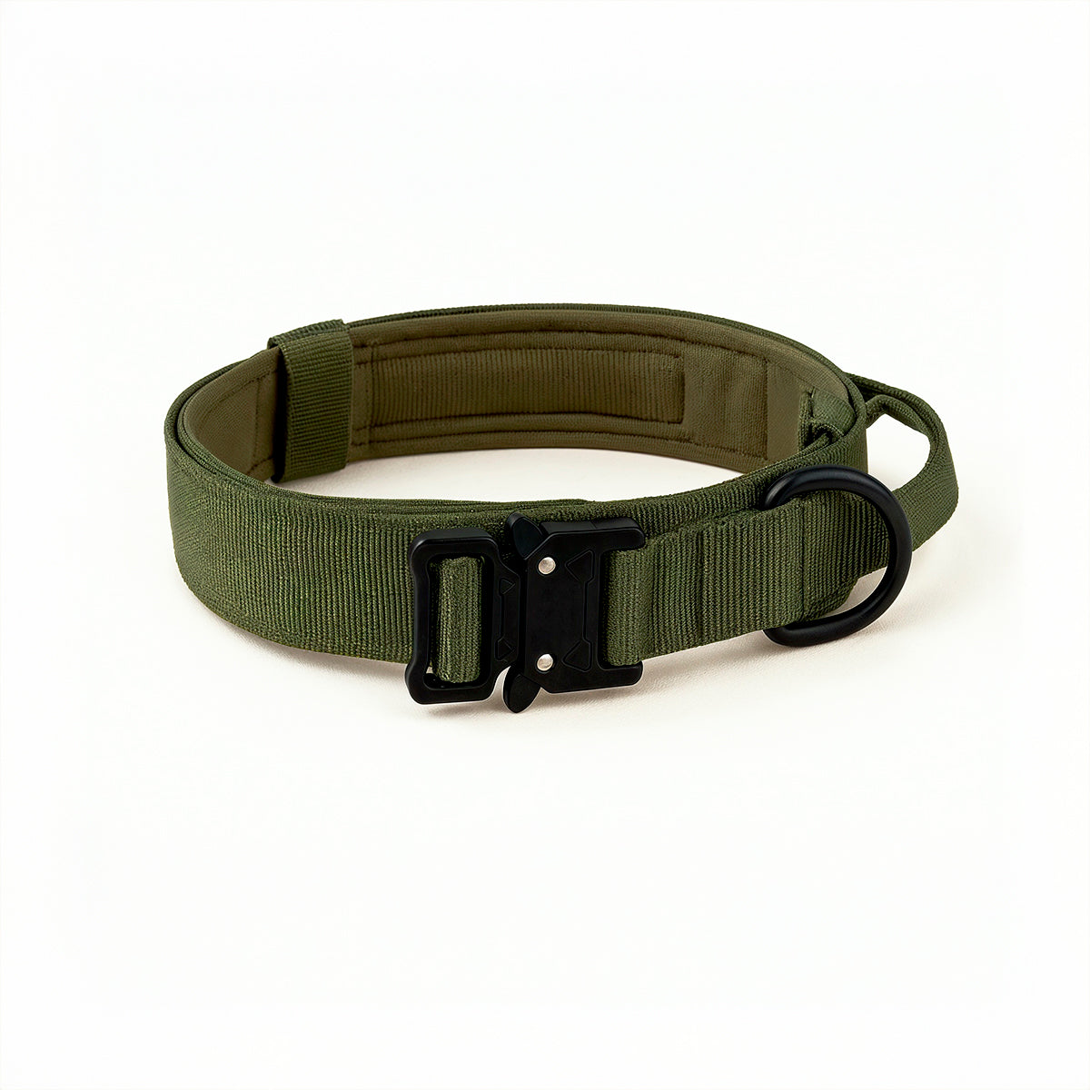 Furvo ControlTac™ Military Dog Collar – 1050D Nylon, Control Handle, Metal Buckle, Adjustable Fit (M–XL)