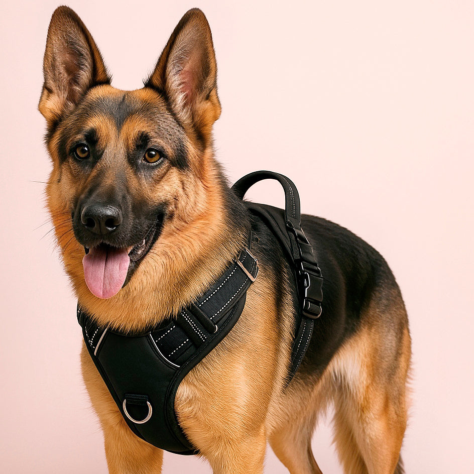 Title: Furvo ControlMax™ No-Pull Dog Harness – Adjustable, Reflective, with Front & Back Leash Clips