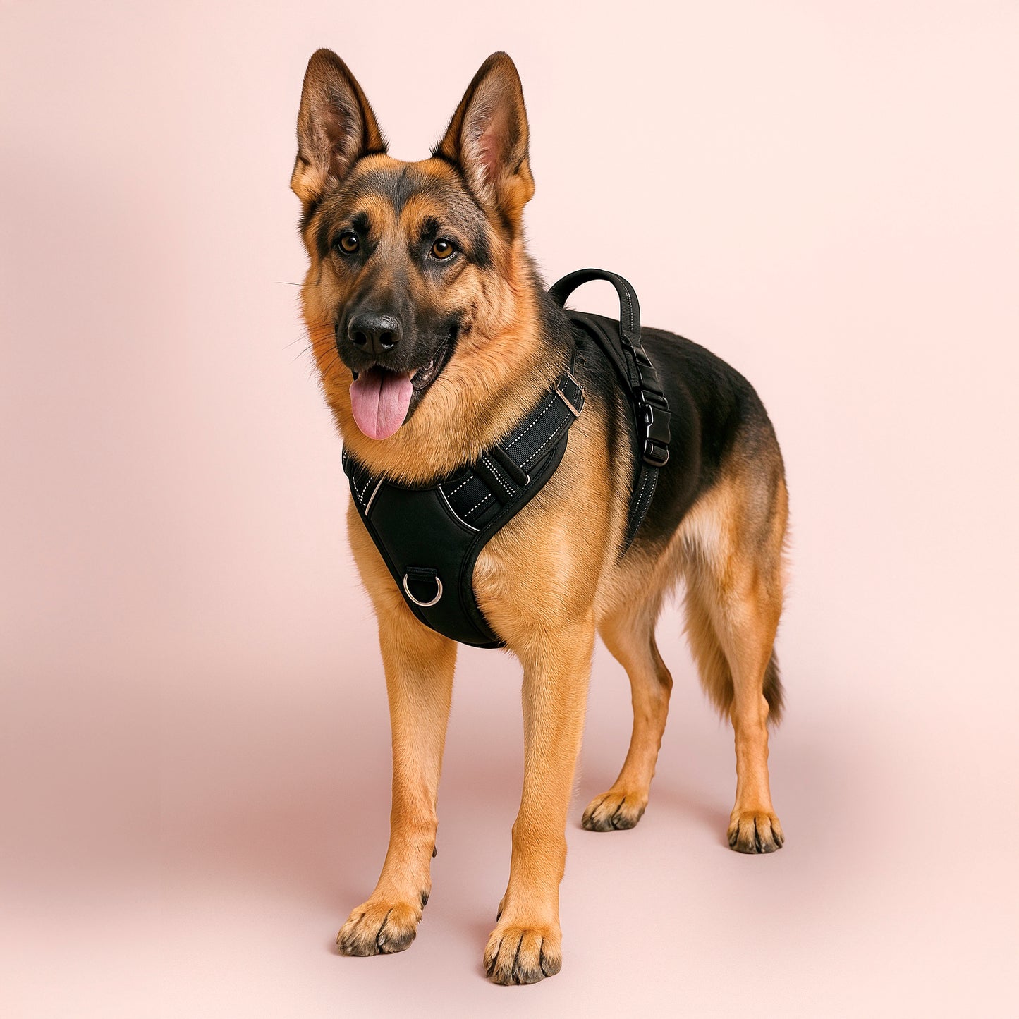 Title: Furvo ControlMax™ No-Pull Dog Harness – Adjustable, Reflective, with Front & Back Leash Clips
