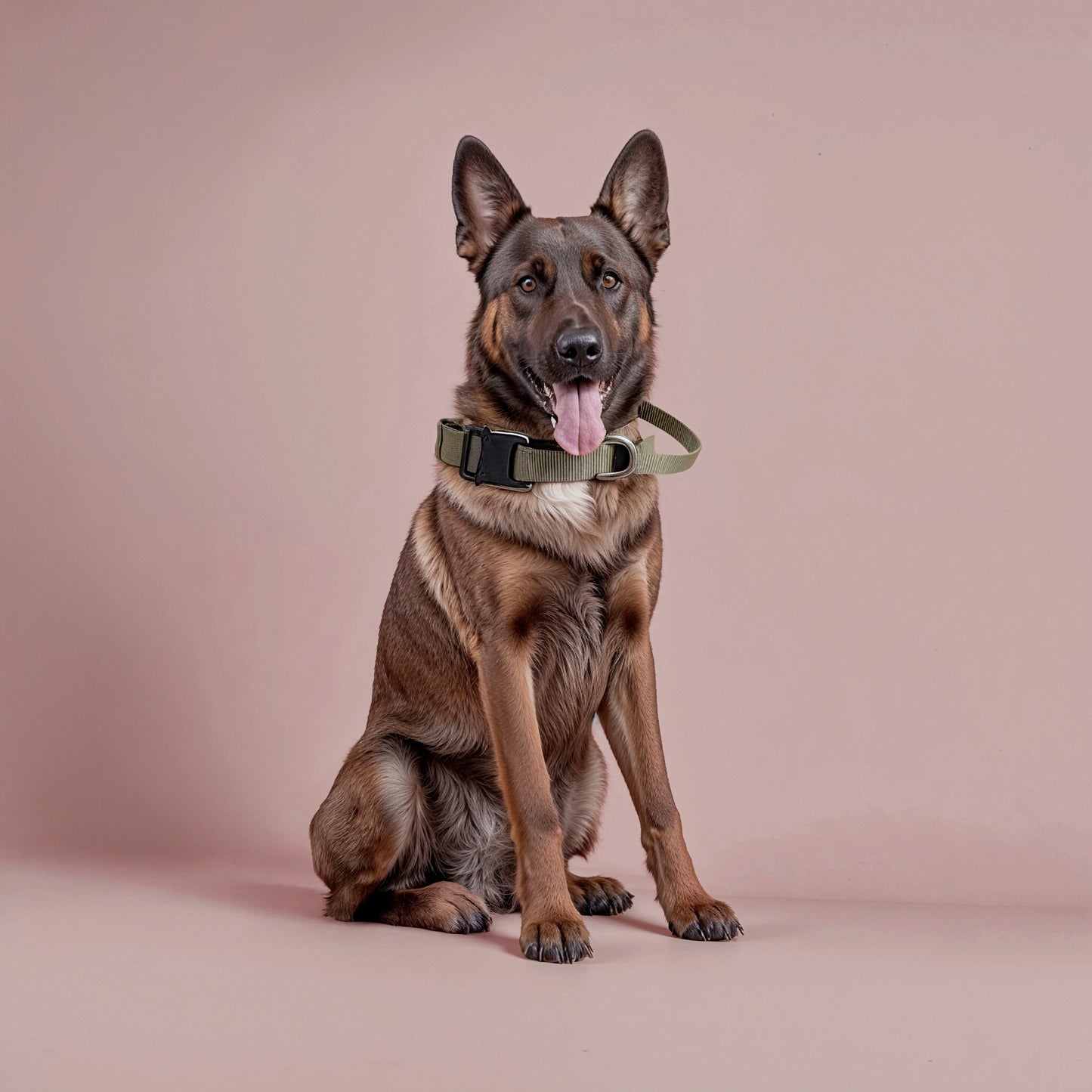 Furvo ControlTac™ Military Dog Collar – 1050D Nylon, Control Handle, Metal Buckle, Adjustable Fit (M–XL)