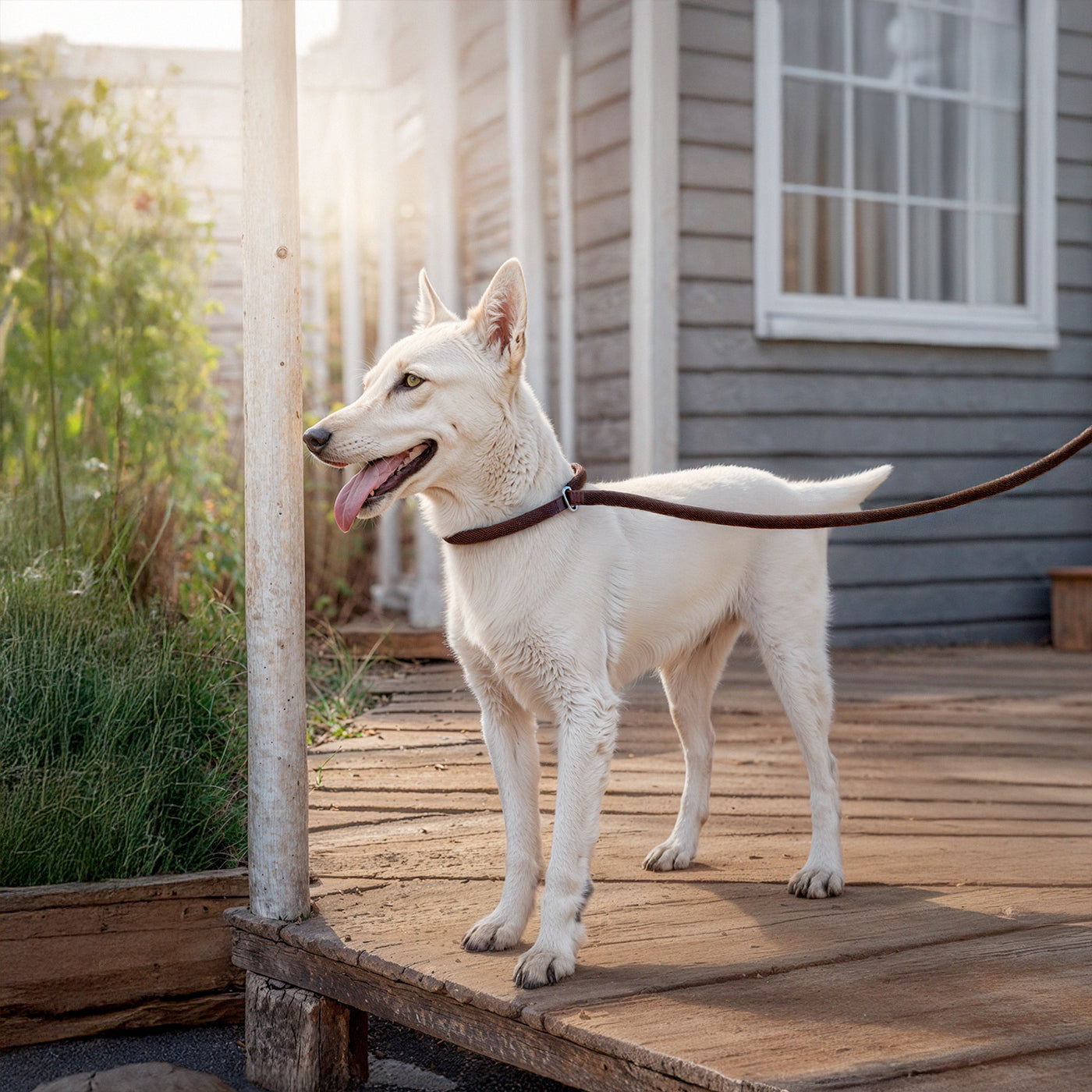 Furvo GlideLock™ Leash – No-Pull Slip Design with Adjustable Collar, Climbing Rope Strength & Soft Grip Comfort