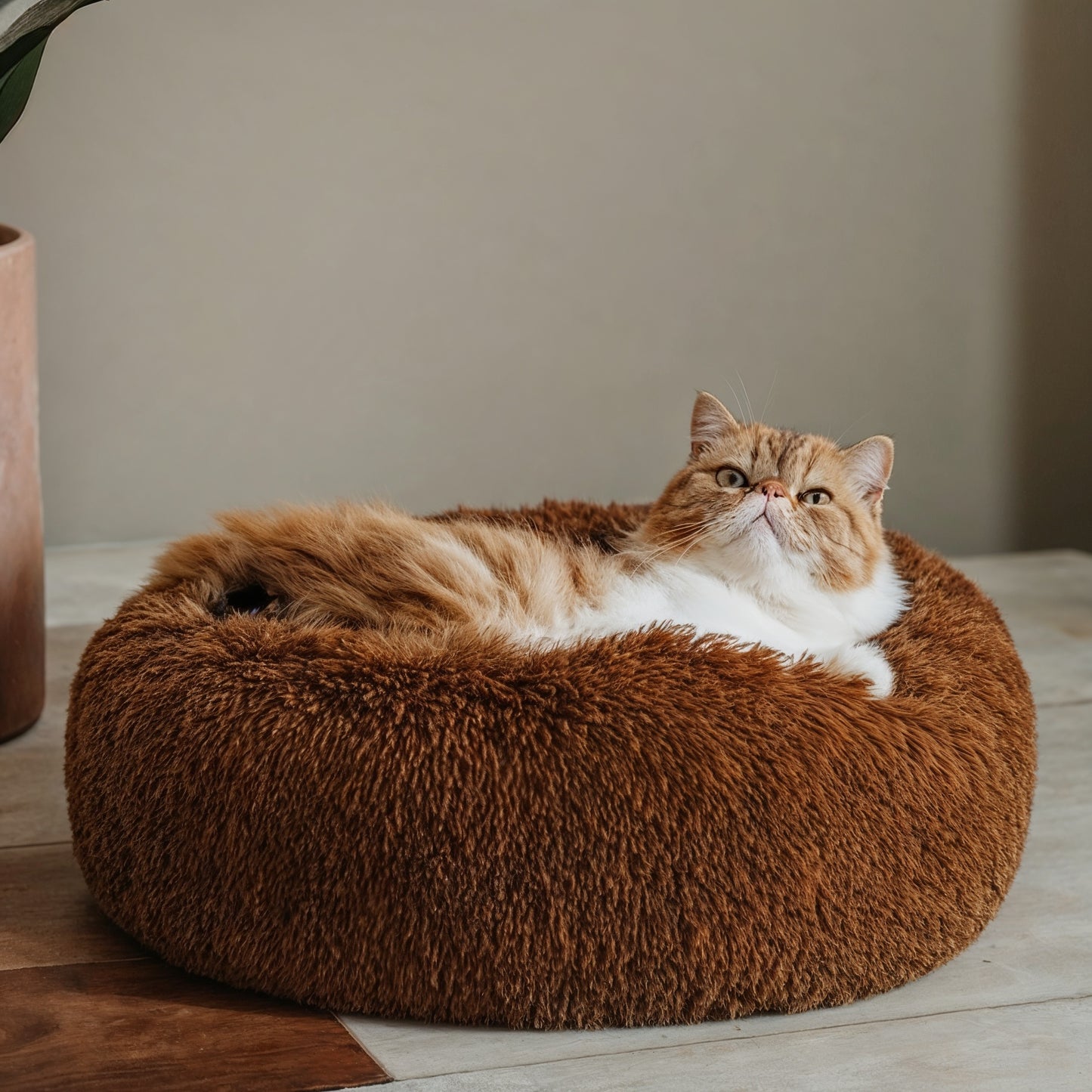 Furvo CozyNest™ Cat Bed – Ultra Plush, Washable, Anti-Slip Base (Multiple Sizes)