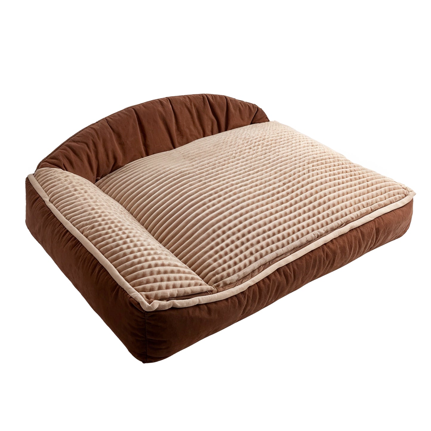 Furvo Orthopedic Lounge Dog Bed – Memory Foam, Washable, Bolstered Support