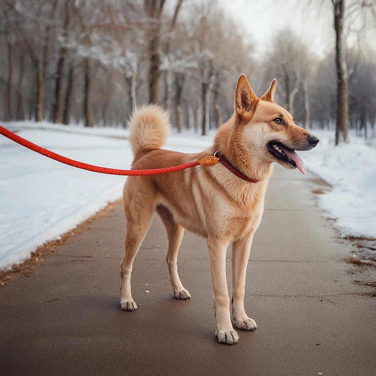 Furvo GlideLock™ Leash – No-Pull Slip Design with Adjustable Collar, Climbing Rope Strength & Soft Grip Comfort