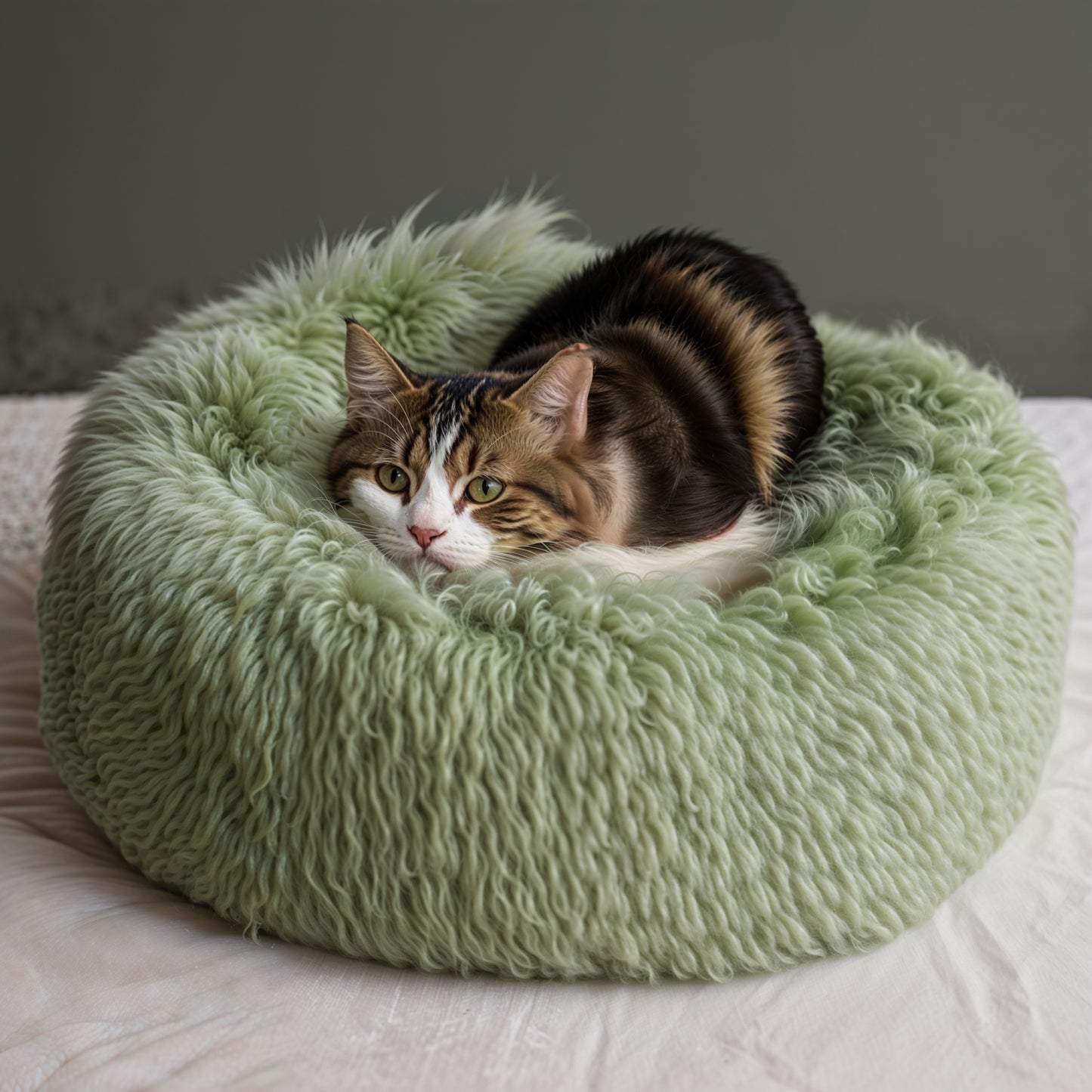 Furvo CozyNest™ Cat Bed – Ultra Plush, Washable, Anti-Slip Base (Multiple Sizes)