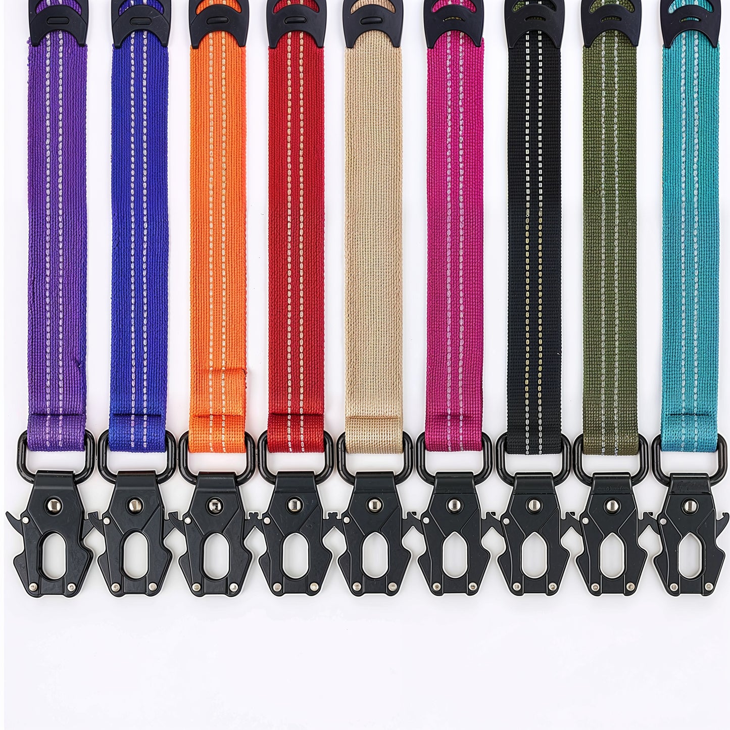 Furvo ControlTac™ Tactical Dog Leash – Heavy-Duty Bungee, Quick-Release Carabiner, Reflective, Dual Handles, Seatbelt Clip