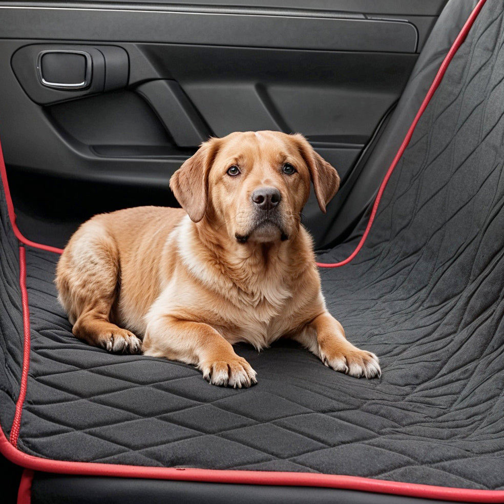 Furvo RideShield™ Waterproof Dog Seat Cover – Back Seat Protector + Safety Belt – Universal Fit Cars, Trucks, SUVs