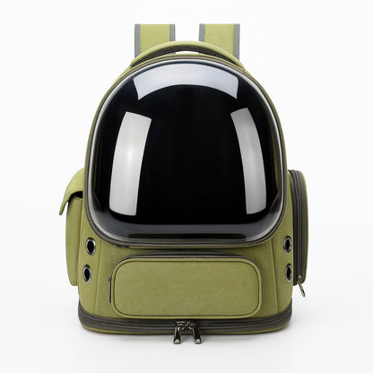 Furvo VistaPod™ Carrier – Panoramic Dome Cat Backpack with Side Pockets & All-Around Ventilation