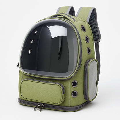 Furvo VistaPod™ Carrier – Panoramic Dome Cat Backpack with Side Pockets & All-Around Ventilation