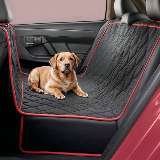 Furvo RideShield™ Waterproof Dog Seat Cover – Back Seat Protector + Safety Belt – Universal Fit Cars, Trucks, SUVs