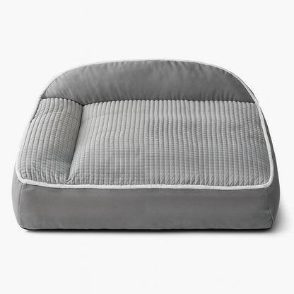 Furvo Orthopedic Lounge Dog Bed – Memory Foam, Washable, Bolstered Support