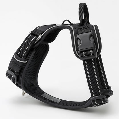 Title: Furvo ControlMax™ No-Pull Dog Harness – Adjustable, Reflective, with Front & Back Leash Clips