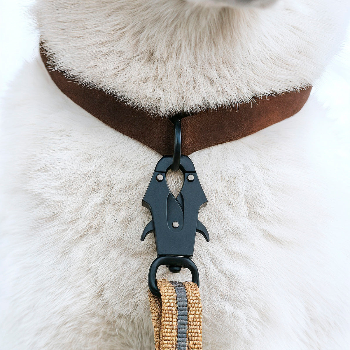 Furvo ControlTac™ Tactical Dog Leash – Heavy-Duty Bungee, Quick-Release Carabiner, Reflective, Dual Handles, Seatbelt Clip