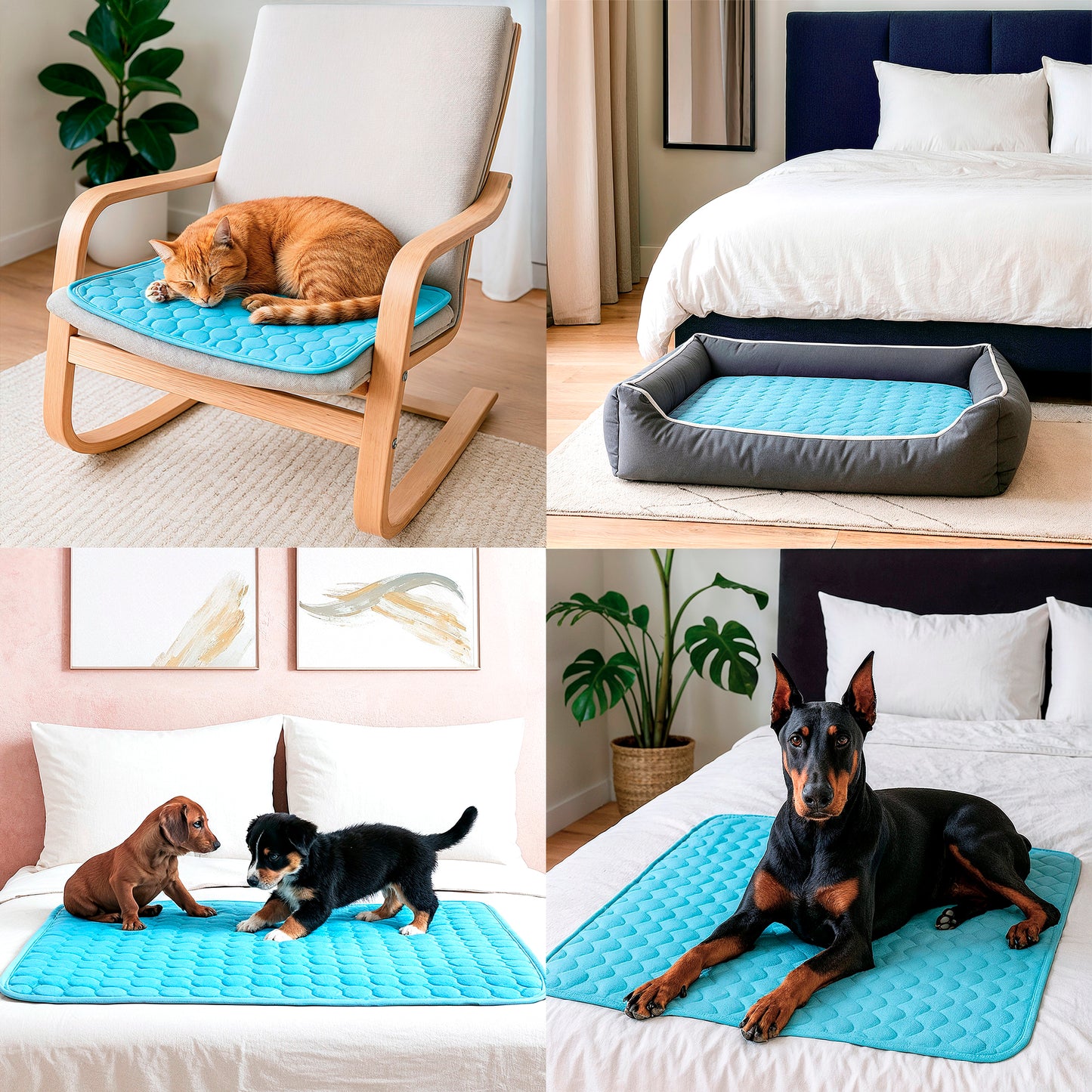 Furvo ChillCore™ Cooling Mat for Dogs & Cats – No Gel, Washable, XL Sizes