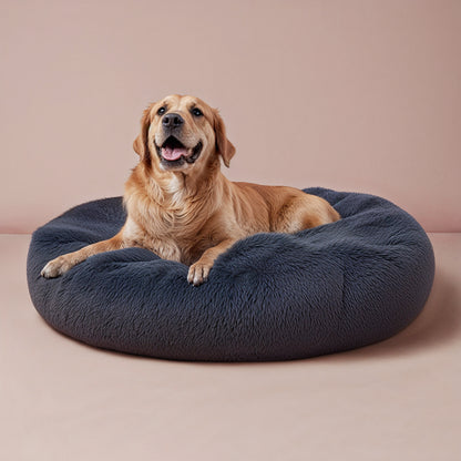Furvo CalmNest™ Donut Dog Bed – Ultra Plush, Anti-Anxiety, Washable