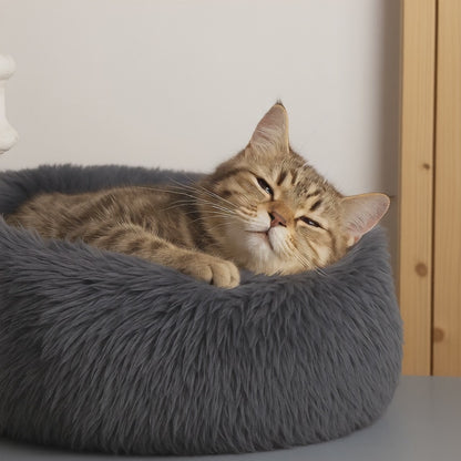 Furvo CozyNest™ Cat Bed – Ultra Plush, Washable, Anti-Slip Base (Multiple Sizes)