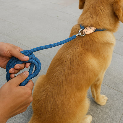 Furvo GlideLock™ Leash – No-Pull Slip Design with Adjustable Collar, Climbing Rope Strength & Soft Grip Comfort